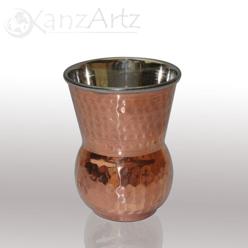 Glossy Steel Copper Glass