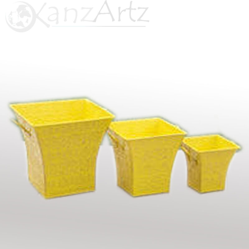 Yellow Handmade Planter