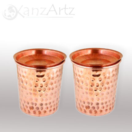 Copper Grainy Glass With Cap