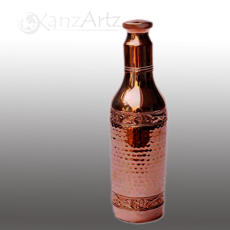 Grainy Vintage Copper Bottle
